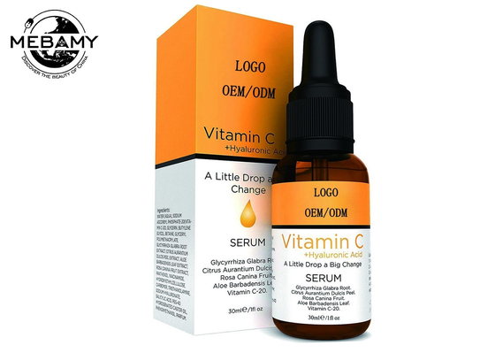 El suero orgánico de la vitamina C para la cara con el ácido hialurónico elimina esas líneas finas y puntos oscuros