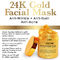 la mascarilla herbaria del cuidado de piel del oro 30ml 24k aclara desbloqueos y encoge poros
