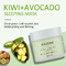 Mascarilla del cuidado de piel del OEM que hidrata a Kiwi Avocado Night Sleep Mask ácido hialurónico