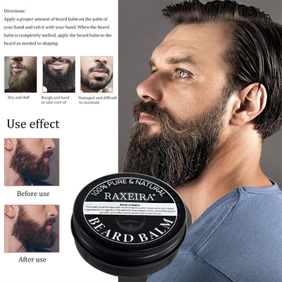 La barba hidratada de la etiqueta privada bate el pulidor más suave orgánico para los hombres