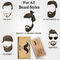 El equipo natural del cuidado de la barba de los hombres incluye el aceite 60ml de la barba/el bálsamo 2.82oz/peine de madera de la barba